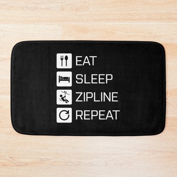 Item preview, Eat Sleep Zipline Repeat - white designed and sold by NVDesigns.