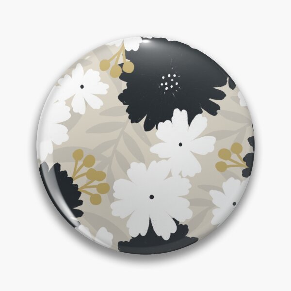 Artikelvorschau, Estelle floral (beige) entworfen und verkauft von inkblotcreative.