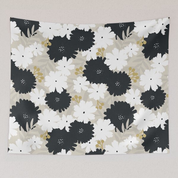 Item preview, Estelle floral (beige) designed and sold by inkblotcreative.