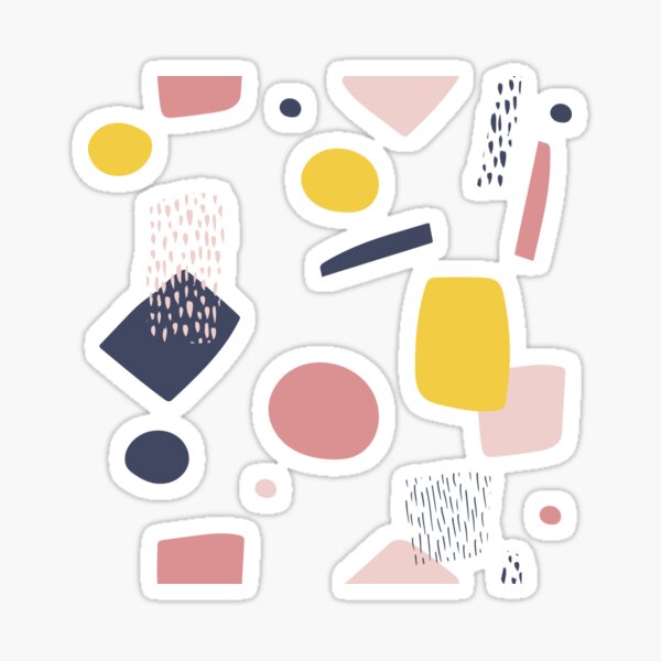 Abstract Shapes Sticker