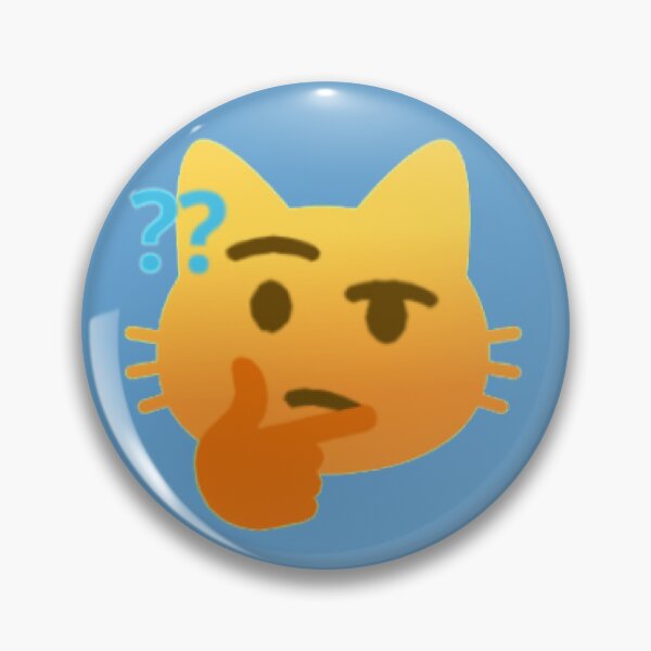 Item preview, Cat Thinking Emoji designed and sold by emiface.
