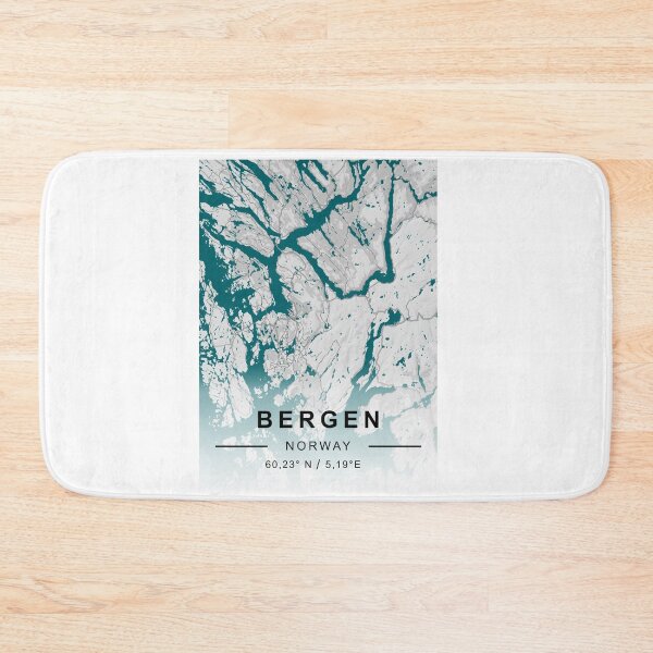 Item preview, BERGEN CİTY ROAD MAP POSTER designed and sold by rashadat.