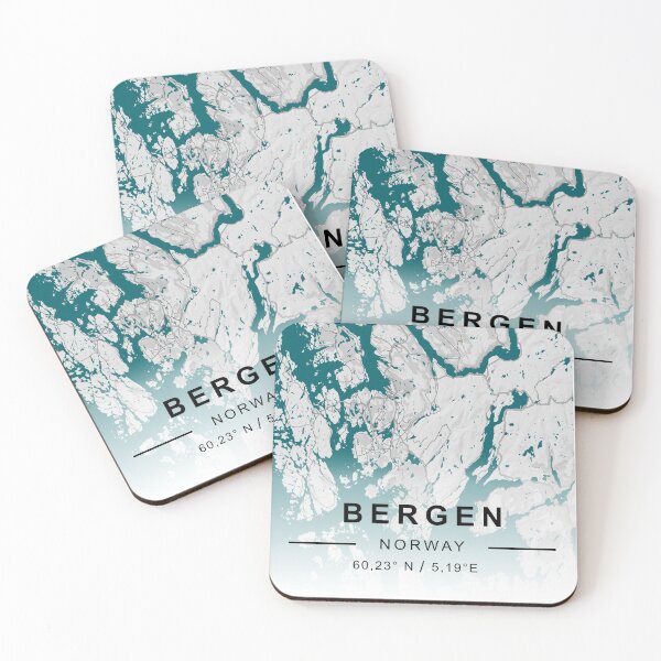 Item preview, BERGEN CİTY ROAD MAP POSTER designed and sold by rashadat.