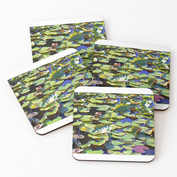 Item preview, Lily Pads and Crocus Flower in Pond Nature Photo designed and sold by creativeloft.