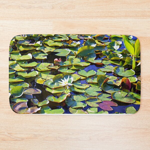 Item preview, Lily Pads and Crocus Flower in Pond Nature Photo designed and sold by creativeloft.