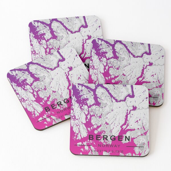 Item preview, BERGEN CİTY ROAD MAP POSTER designed and sold by rashadat.