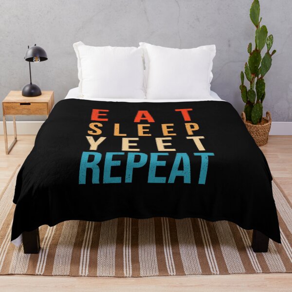 Item preview, Eat Sleep Yeet Repeat - Funny Viral Dance Slogan Meme designed and sold by bonmotto.
