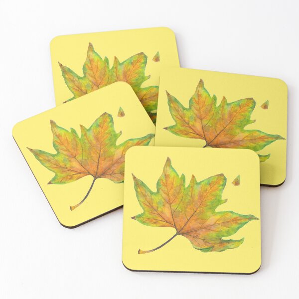 Item preview, Autumn leaf in water color designed and sold by Jaroszlava Magyar.