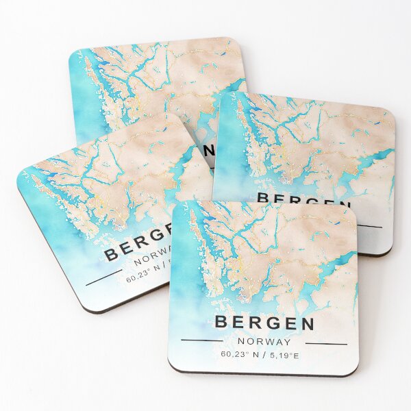 Item preview, BERGEN CİTY ROAD MAP POSTER designed and sold by rashadat.