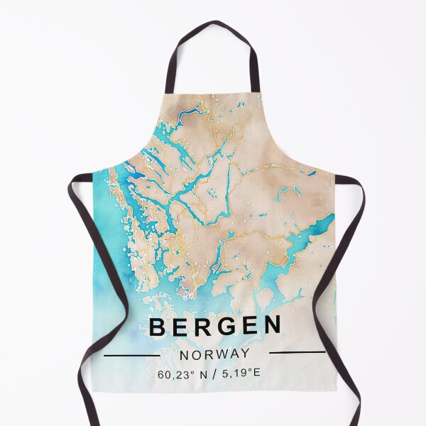 Item preview, BERGEN CİTY ROAD MAP POSTER designed and sold by rashadat.