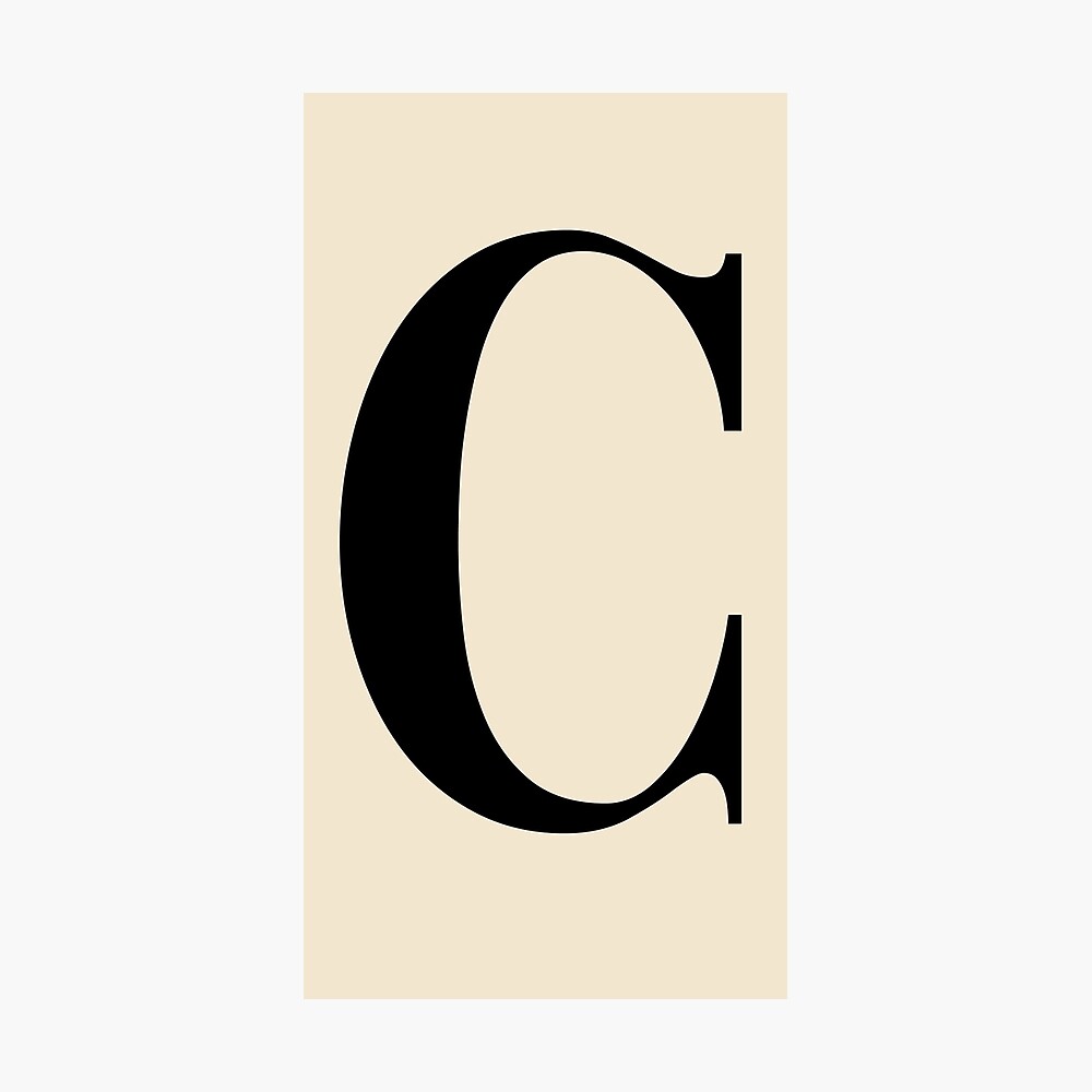 letter c vogue poster by margje redbubble