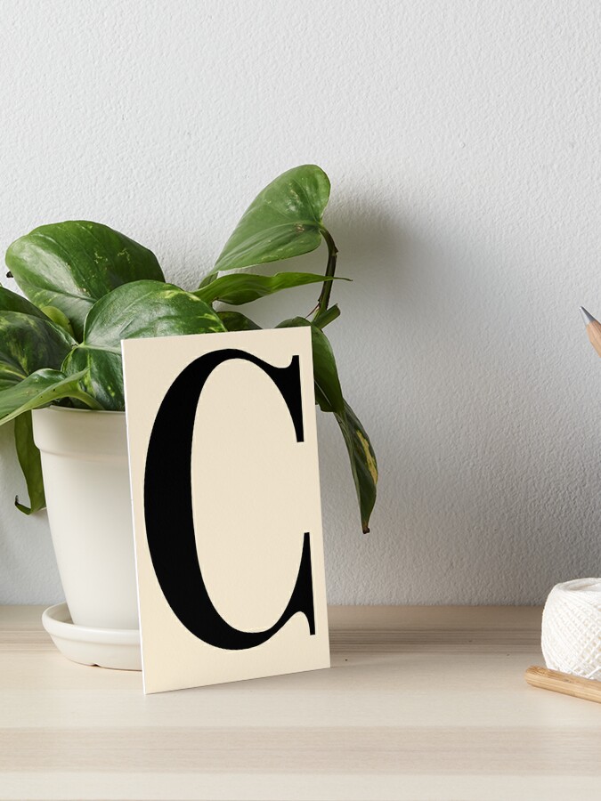 Letter C vogue  Art Board Print for Sale by Margje