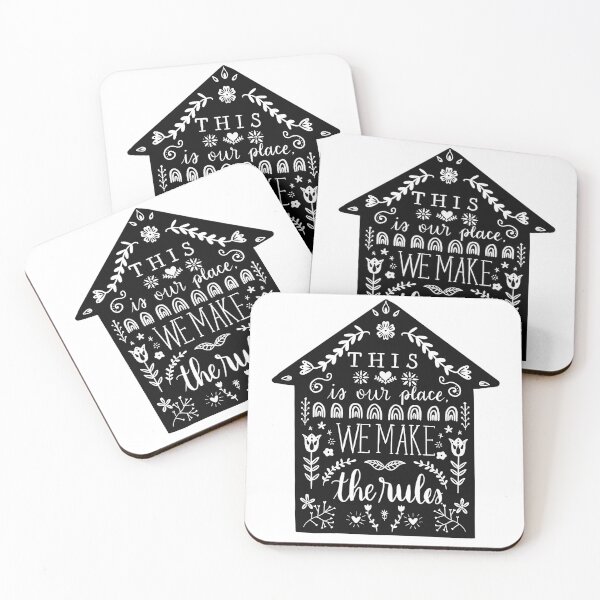 Item preview, This is our place, we make the rules // Taylor Swift Lover lyrics // Home art print // Scandinavian folk style illustration designed and sold by pamcrafted.