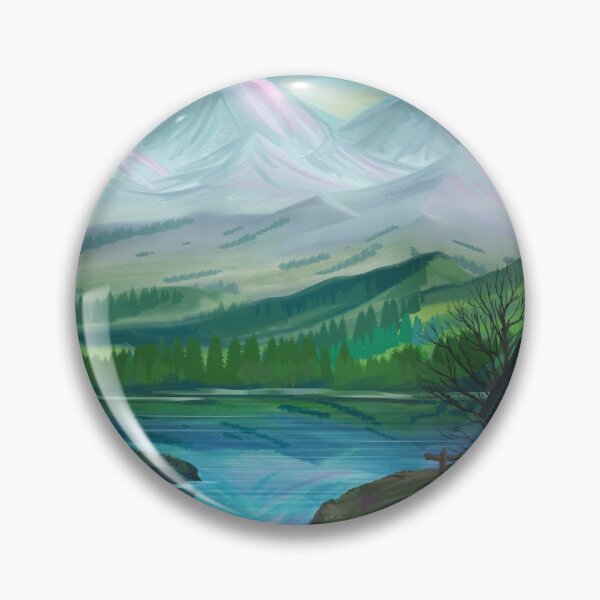 Item preview, Pastel Skies Mountain Splendor  designed and sold by sunnthreads.
