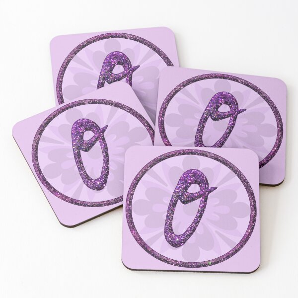 Item preview, Initials O Letter Glittering Alphabet in Purple Glitter Glamor Design Monograms designed and sold by GlamourChick.