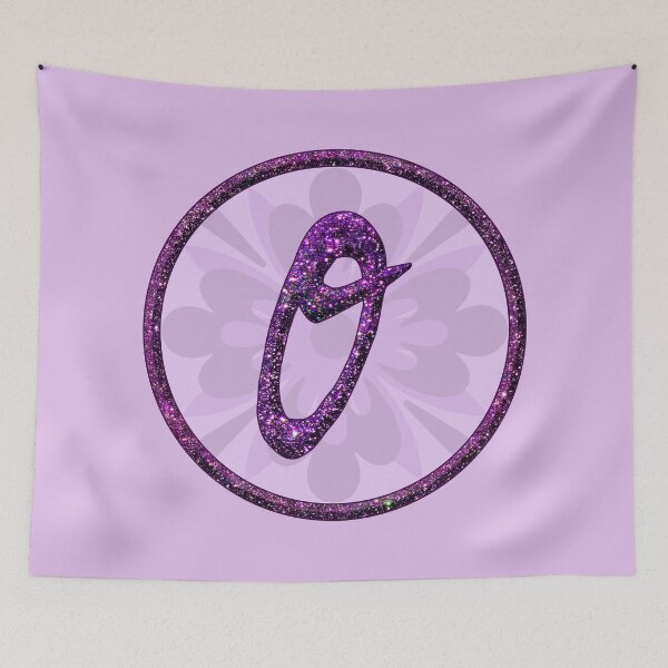Item preview, Initials O Letter Glittering Alphabet in Purple Glitter Glamor Design Monograms designed and sold by GlamourChick.