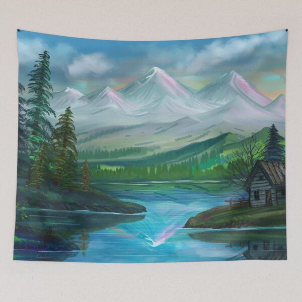 Artikelvorschau, Pastellhimmel Bergpracht entworfen und verkauft von sunnthreads.