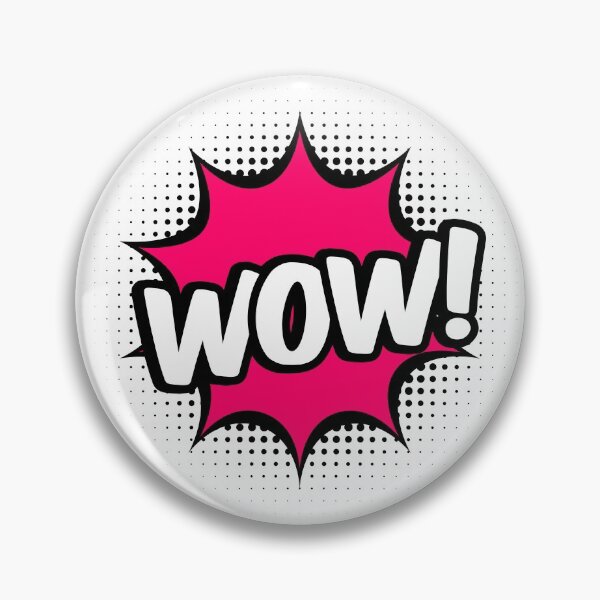Item preview, Wow sticker in pop art style designed and sold by TashaVector.
