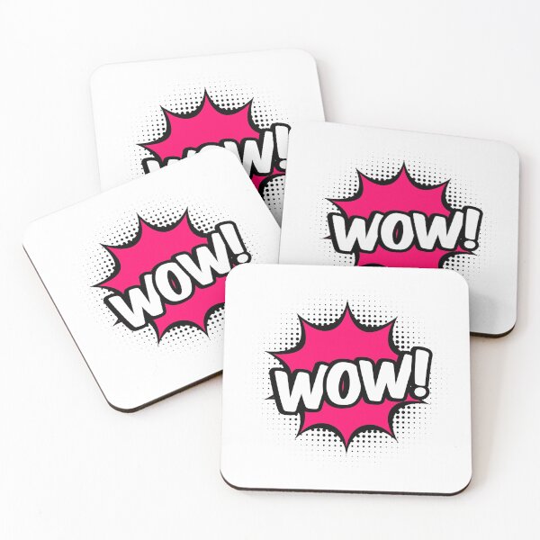 Item preview, Wow sticker in pop art style designed and sold by TashaVector.