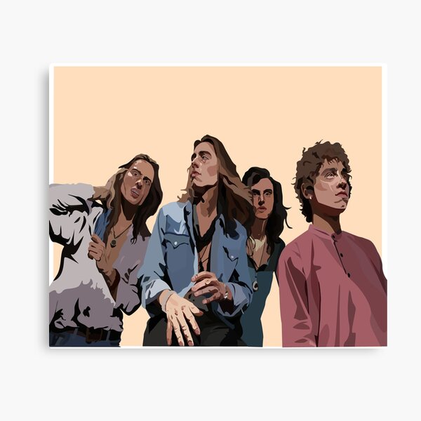 Greta Van Fleet Illustration Canvas Print