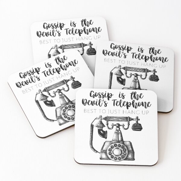 Item preview, Schitts Creek - Gossip is the Devil's Telephone Best to Just Hang Up - Moira Rose Quote - Schitt's Creek Quote designed and sold by RisforRobo.