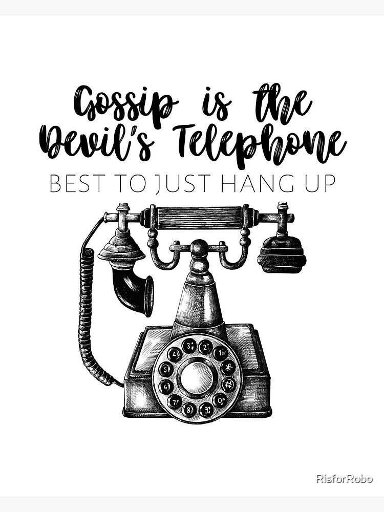 Gossip Is the Devil's Telephone Phone Case, 35 Schitt's Creek Gifts That  Are Simply the Best Way to Fill Your Stockings