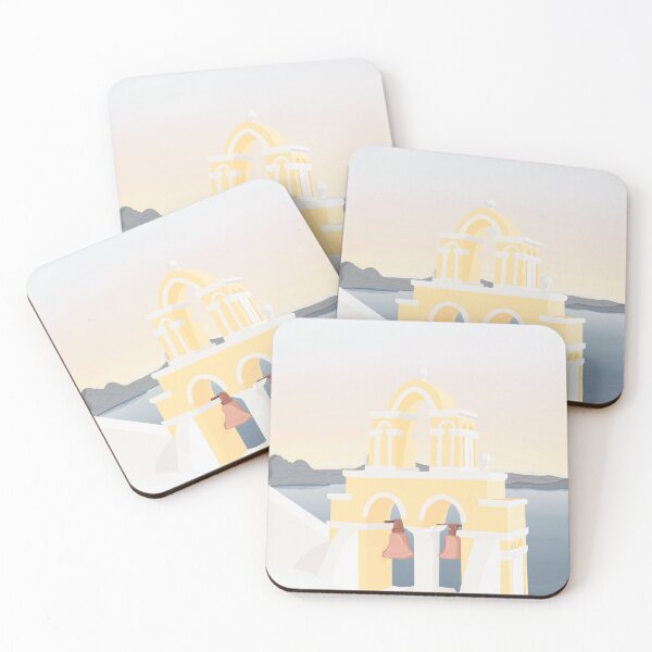 Item preview, Santorini Elopement Illustration At The Sunset designed and sold by BiancartDesigns.
