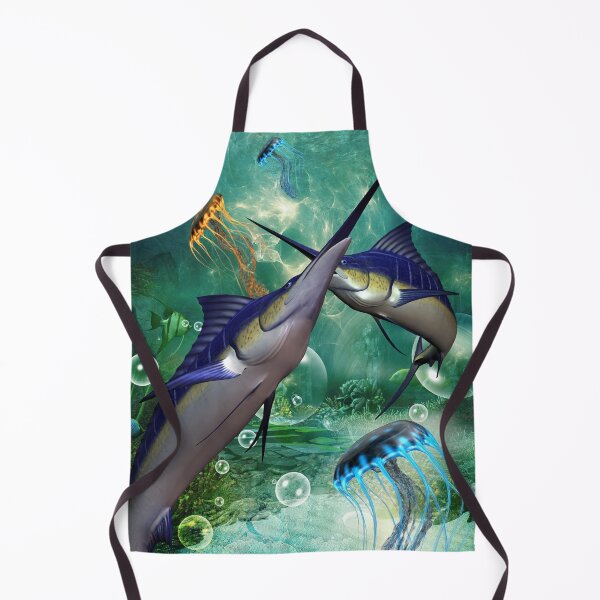 Item preview, Awesome marlin with jellyfish designed and sold by nicky2342.