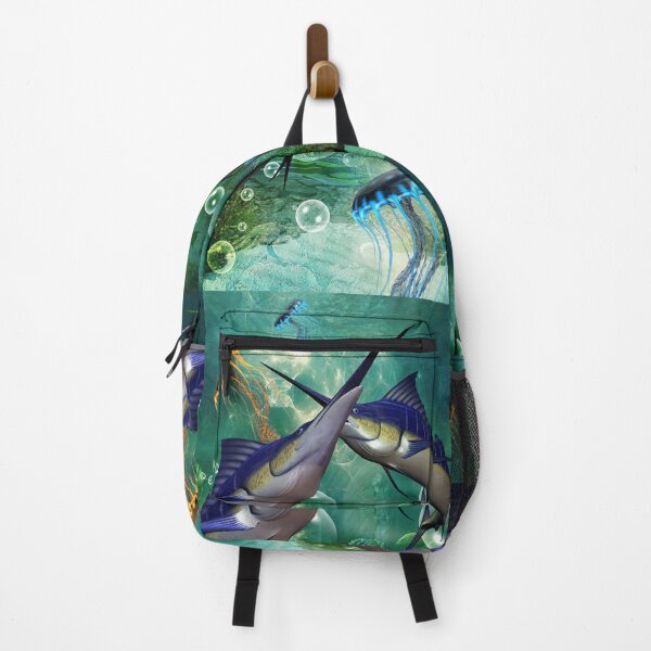 Item preview, Awesome marlin with jellyfish designed and sold by nicky2342.
