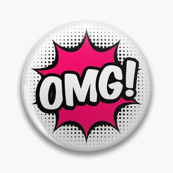 Item preview, OMG text in pop art style designed and sold by TashaVector.