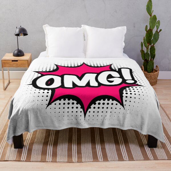Item preview, OMG text in pop art style designed and sold by TashaVector.