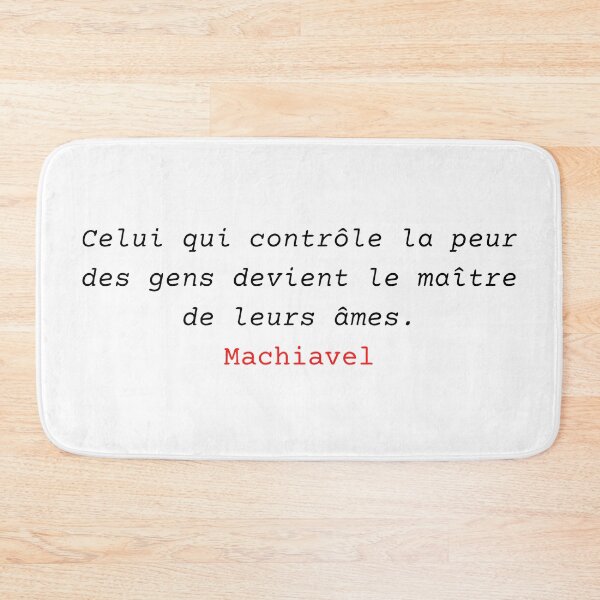Item preview, Celui qui contrôle la peur des gens devient le maître de leurs âmes - Machiavel designed and sold by Vintage-TM.