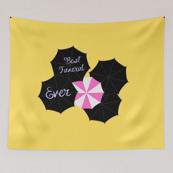 Item preview, Best Funeral Ever - Klaus Hargreeves Quotes - The Umbrella Academy designed and sold by UN-labelledGirl.