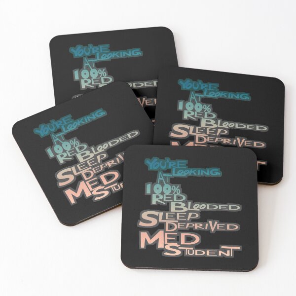 Item preview, Sleep Deprived Med Student (A Life Of A Med Student Text Design) designed and sold by MindCereal.