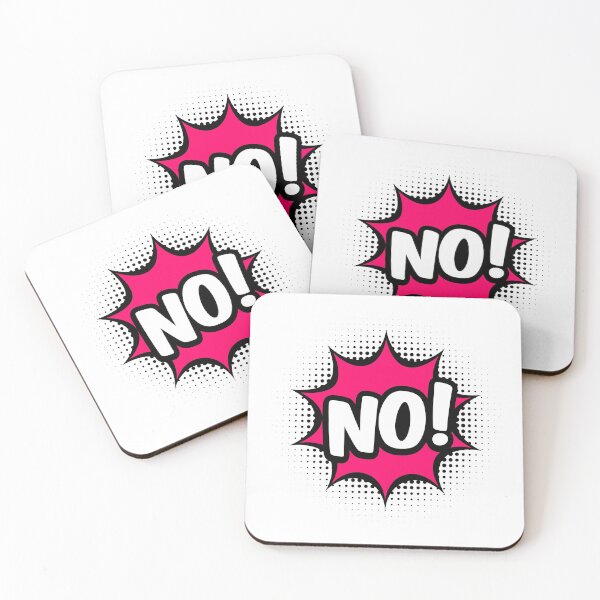 Item preview,  Sticker No in pop art style designed and sold by TashaVector.