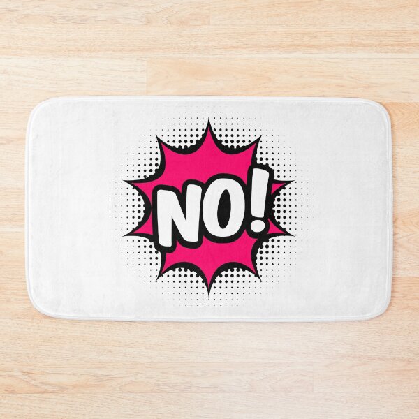 Item preview,  Sticker No in pop art style designed and sold by TashaVector.