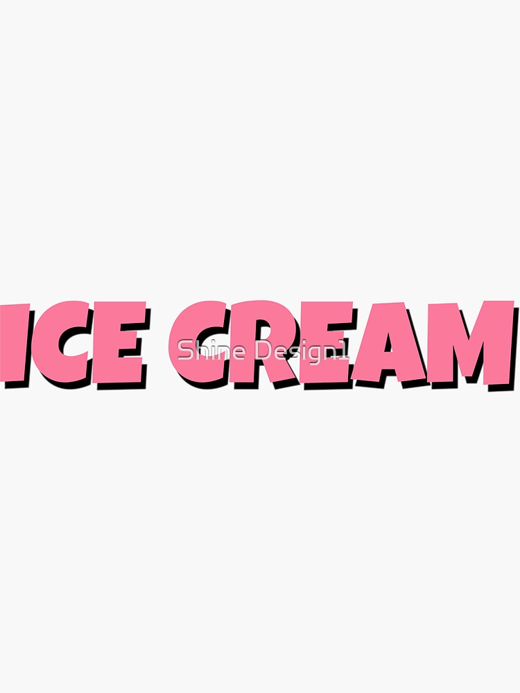 "BlackPink Ice Cream" Sticker by ShineDesign1 Redbubble
