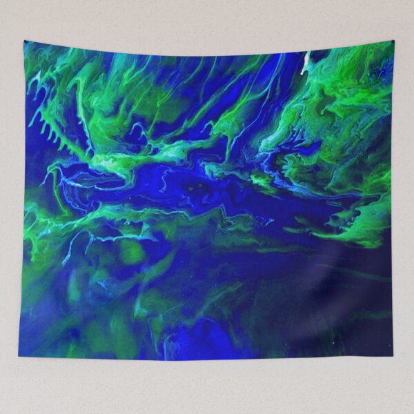 Item preview, Planet Earth V2- Acrylic Paint Pour Painting  designed and sold by melodicsublime1.