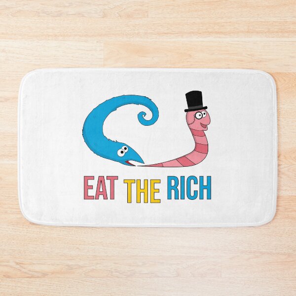 Item preview, Worm on a string - Eat the rich Meme designed and sold by Giacob.