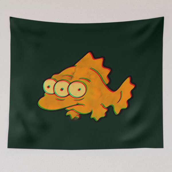 Item preview, Blinky fish orange radioactive marble designed and sold by dayFney.