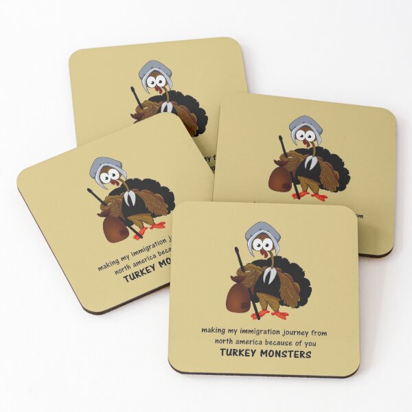 Item preview, funny thanksgiving, making my immigration journey from north america because of you turkey monsters designed and sold by nannadesign.