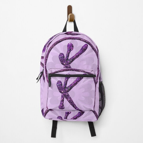 Item preview, Violet Aesthetic Monogram K Letter Glittering Alphabet in Purple designed and sold by GlamourChick.