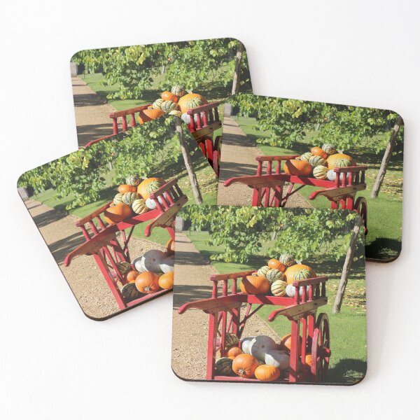 Item preview, a cart of pumpkins and gourds designed and sold by pinkal.