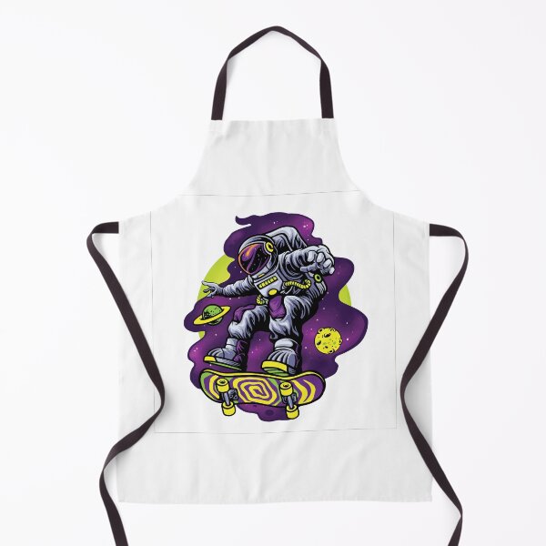 Item preview, Astronaut-playing-skateboard-space designed and sold by popotamfriends.