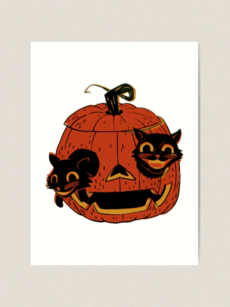 Scaredy Cats // 8 X 10 PRINT // Cute Black Kittens // Autumn -  Portugal