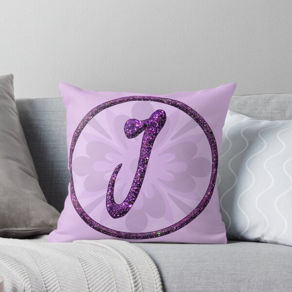 Item preview,  J Letter Sparkling Purple Glitter Glamor Design Alphabet designed and sold by GlamourChick.