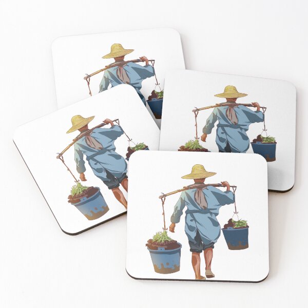 Item preview, The farmer is going towards the field with a bucket. Asian farmers wear old and dirty clothes. We should respect the farmers who are working very hard for us designed and sold by SSSTUDIOONE.