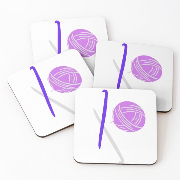 Item preview, Crochet Hooks and Yarn in Purple and Blue designed and sold by Craftdrawer.
