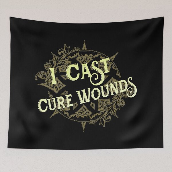 Item preview, I Cast... Cure Wounds designed and sold by DoodleDashCollective.