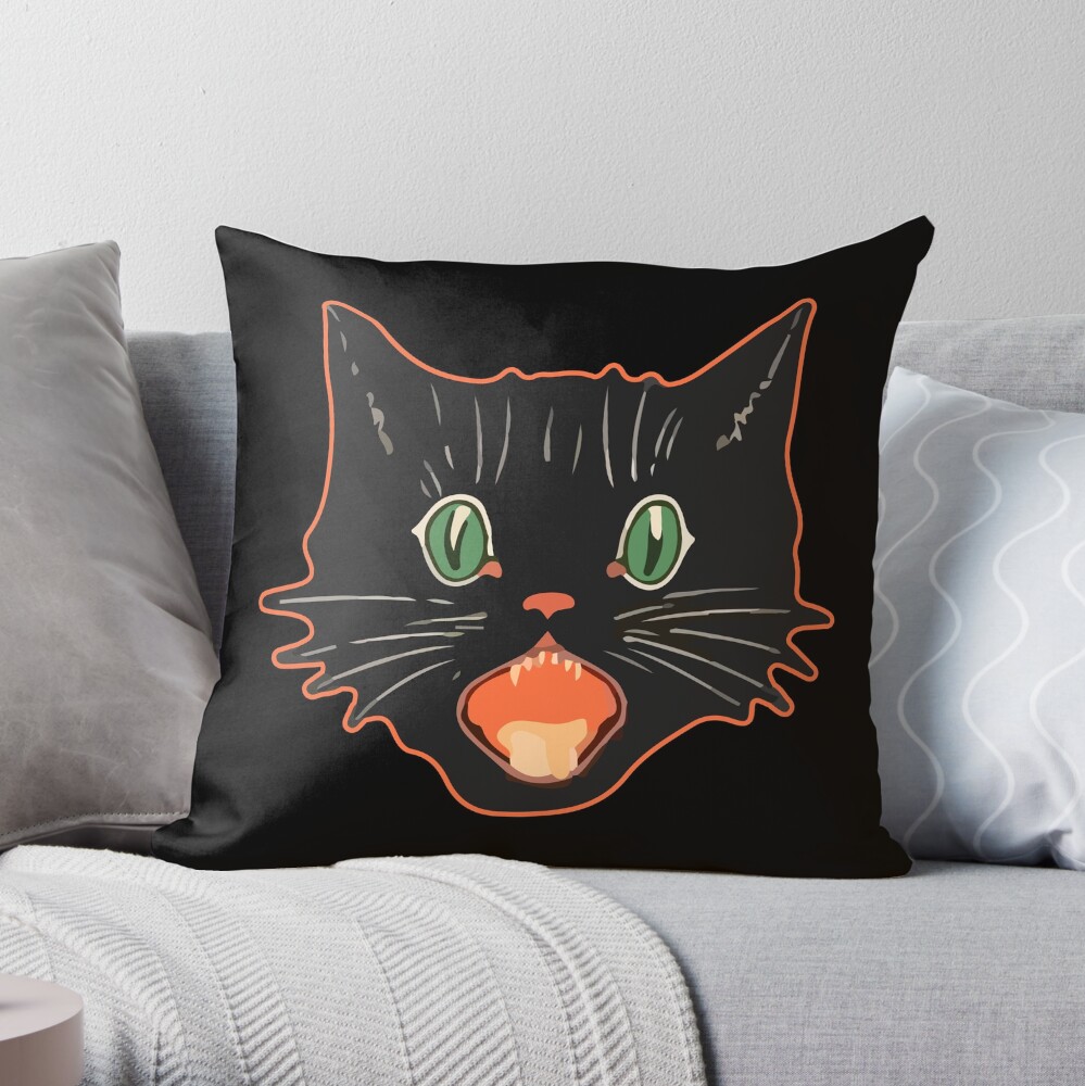 Vintage Halloween Black Cat Scaredy Cat